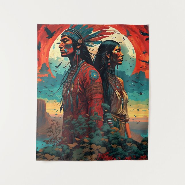 Tribal Essence Art Tapestry (Front)