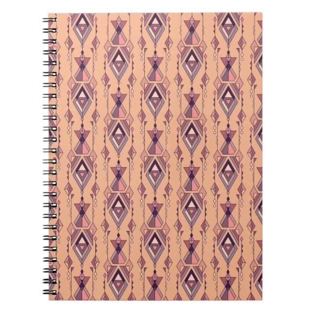 Tribal Ethnic: Aztec Mexican Seamless Vintage Notebook (Front)