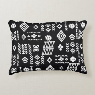 Tribal ethnic background. Stylish primitive geomet Decorative Cushion