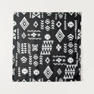 Tribal ethnic background. Stylish primitive geomet Tapestry