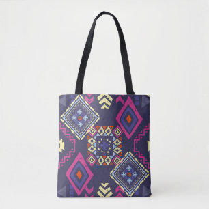 Tribal ethnic background. Stylish primitive geomet Tote Bag