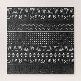 Tribal ethnic: black white pattern. jigsaw puzzle