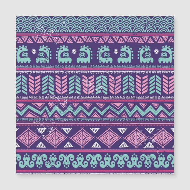 Tribal Ethnic: Colourful Seamless Pattern. (Front)