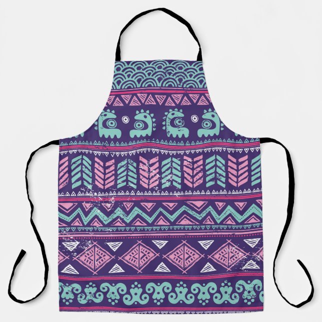 Tribal Ethnic: Colourful Seamless Pattern. Apron (Front)