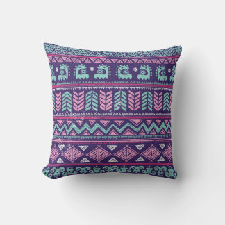 Tribal Ethnic: Colourful Seamless Pattern. Cushion