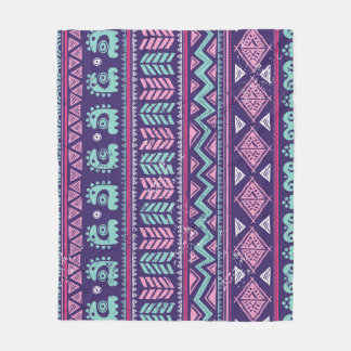 Tribal Ethnic: Colourful Seamless Pattern. Fleece Blanket