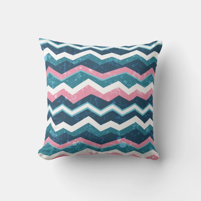 Tribal ethnic hand drawn seamless pattern cushion (Front)