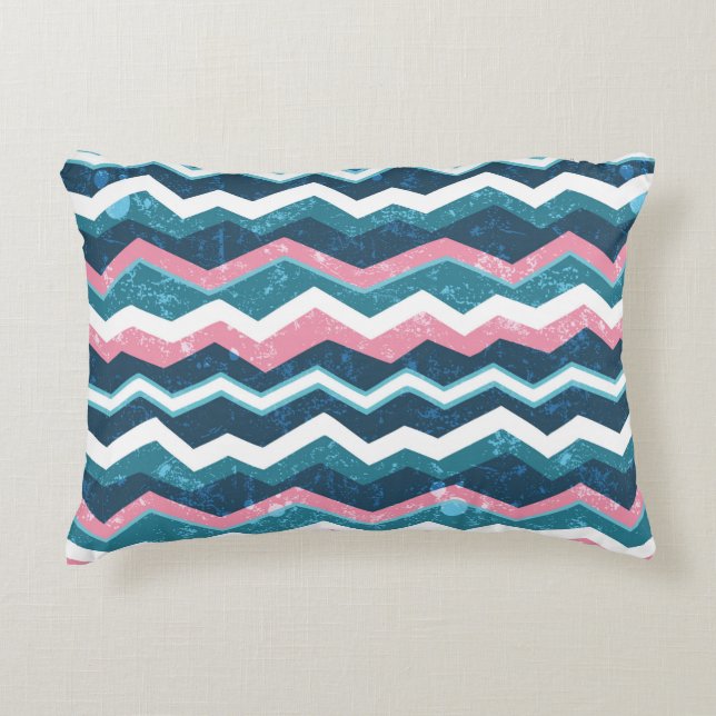 Tribal ethnic hand drawn seamless pattern decorative cushion (Front)