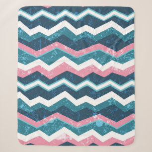Tribal ethnic hand drawn seamless pattern sherpa blanket