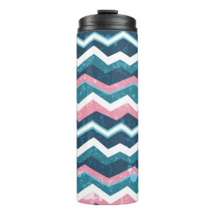 Tribal ethnic hand drawn seamless pattern thermal tumbler