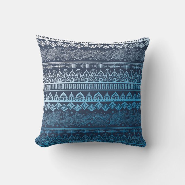 Tribal ethnic seamless  cushion (Front)