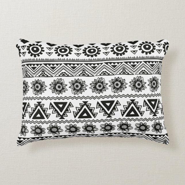 Tribal ethnic seamless decorative cushion (Front)