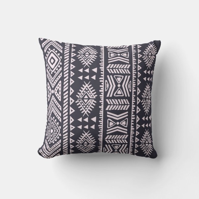 Tribal ethnic seamless illustration pattern cushion (Front)