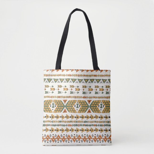 Tribal ethnic seamless pattern 3 tote bag (Front)