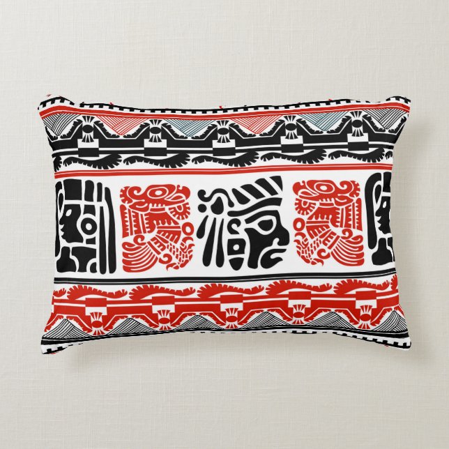 Tribal ethnic seamless pattern 5 decorative cushion (Front)