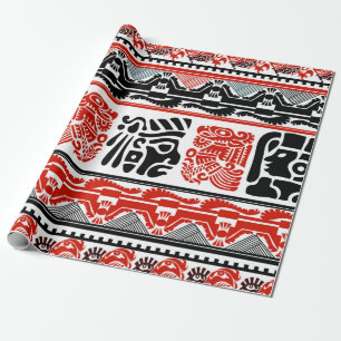 Tribal ethnic seamless pattern 5 wrapping paper