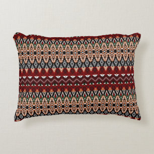 Tribal ethnic seamless pattern 9 decorative cushion