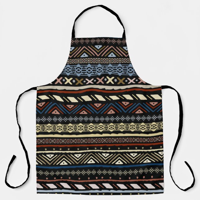 Tribal ethnic seamless pattern apron (Front)