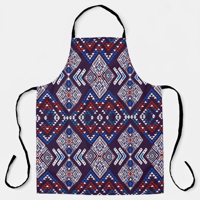 Tribal ethnic seamless pattern apron (Front)
