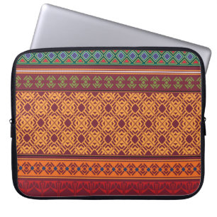 Tribal ethnic seamless pattern laptop sleeve