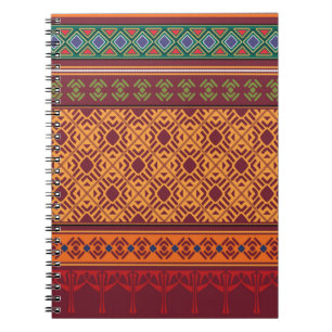 Tribal ethnic seamless pattern notebook