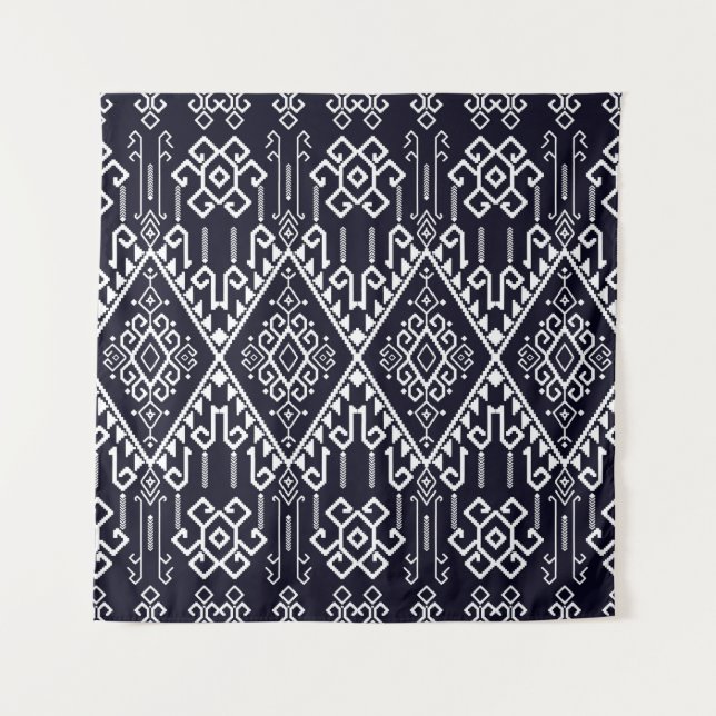Tribal ethnic seamless pattern tapestry (Front)