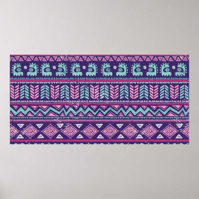 Tribal ethnic seamless poster (Front)