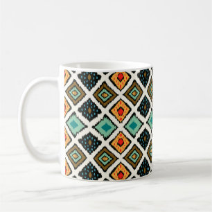 Tribal ethnic seamless striped pattern in aztec st coffee mug