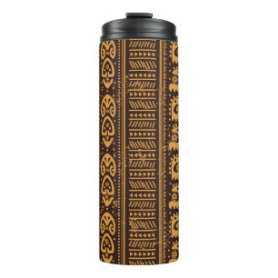 Tribal ethnic seamless thermal tumbler