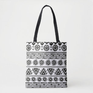 Tribal ethnic seamless tote bag