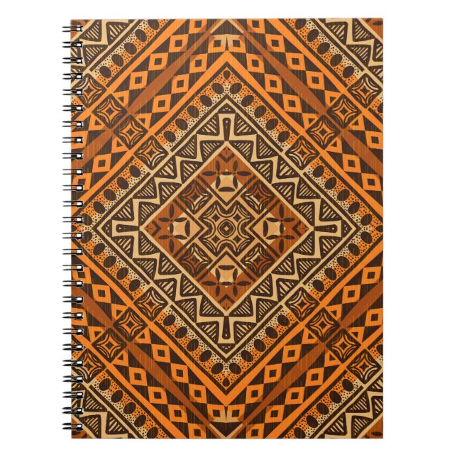 Tribal ethnic textile pattern african style notebook (Front)