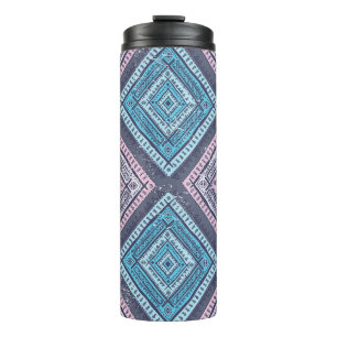 Tribal ethnic, timeless seamless style thermal tumbler