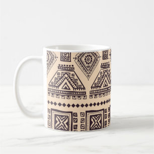 Tribal, ethnic, vintage business pattern coffee mug