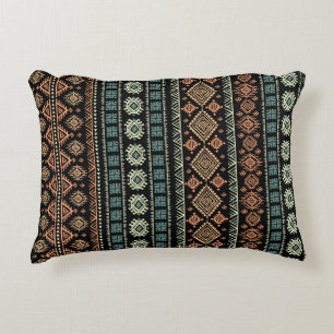 Tribal Ethnic Vintage Business Pattern Decorative Cushion