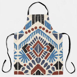 Tribal ethnic. Vintage hand drawn illustration pat Apron
