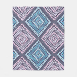 Tribal ethnic. Vintage seamless illustration patte Fleece Blanket