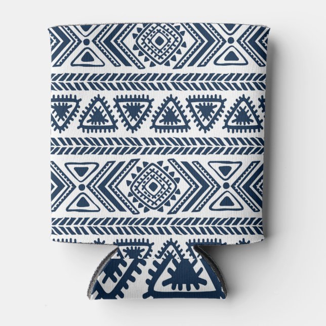 Tribal Ethnic: Vintage Seamless Pattern. Can Cooler (Front)