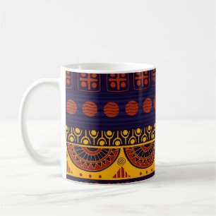 Tribal Ethno: Seamless Pattern Design. Coffee Mug