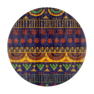 Tribal Ethno: Seamless Pattern Design. Cutting Board