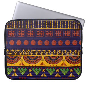 Tribal Ethno: Seamless Pattern Design. Laptop Sleeve