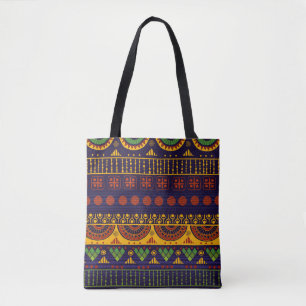 Tribal Ethno: Seamless Pattern Design. Tote Bag