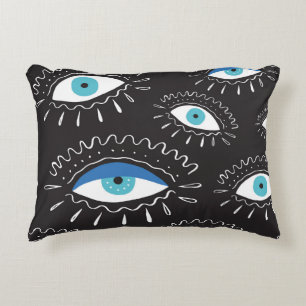 Tribal Eye Feathers Fashion Pattern Decorative Cushion