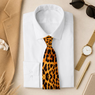 tribal fashionista safari animal leopard print tie