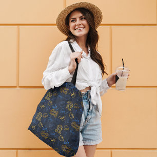 Tribal Festive Folk Pattern Tote Bag