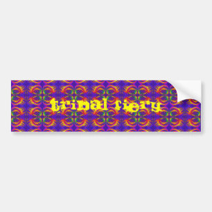 Tribal Fiery Bumper Sticker