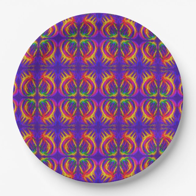 Tribal Fiery Dinner Plate (Front)