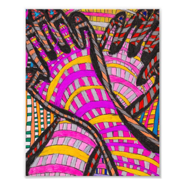 Tribal Fingerprints Print (Front)