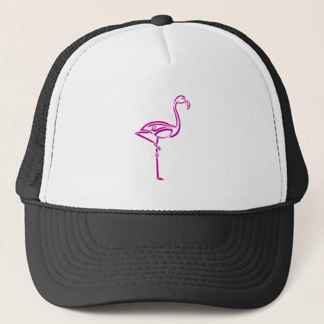Tribal Flamingo Trucker Hat (Front)