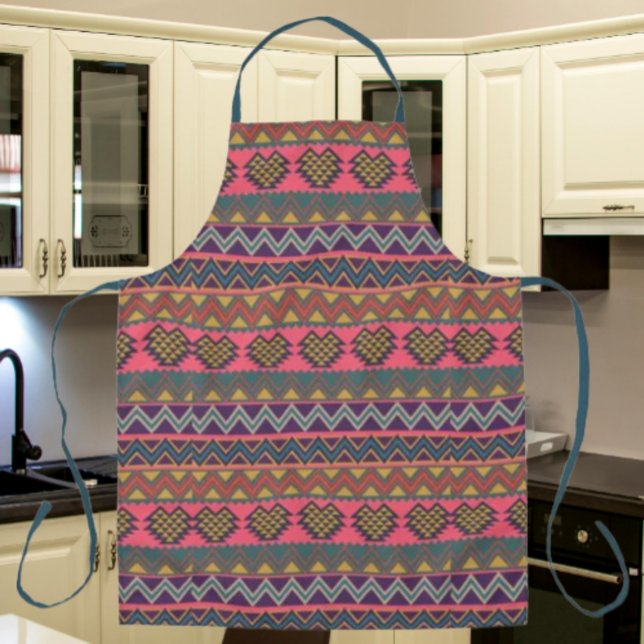 Tribal Flavour Apron – Boho Bold Geometric Kitchen (Creator Uploaded)