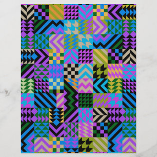 Tribal Folk Art - Blue